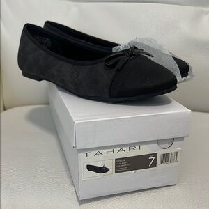 Tahari Black Flats